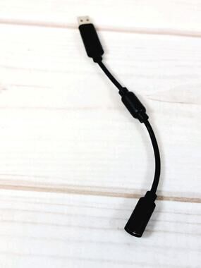 Aunthentic Original USB Breakaway Cable Adapter For Xbox Controller Black